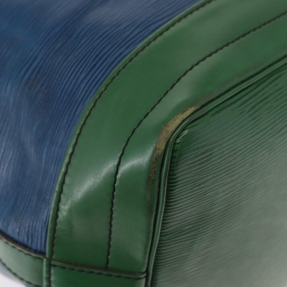 Authentic LOUIS VUITTON Epi Noe Shoulder Bag Bicolor Green Blue M44044 LV - Picture 7 of 16